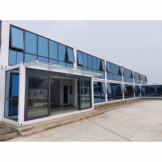 직업적인 2개의 지면 장식을 가진 현대 디자인된 조립식으로 만들어진 이동할 수 있는 모듈방식의 주택 조립식 컨테이너 하우스