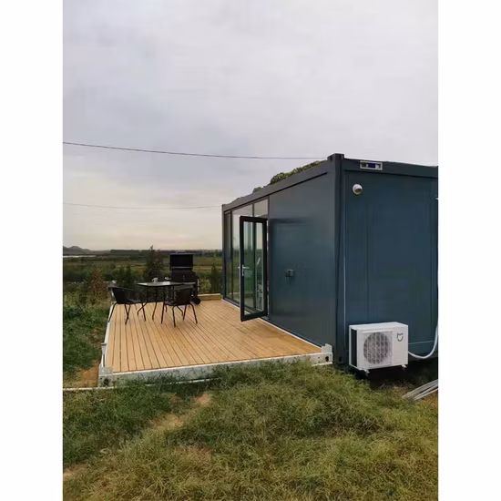 중국 20/40FT 확장 가능한 조립식 모듈형 강철 구조 휴대용 작은 홈 캐러밴 건설 빌라 캠프 하우스 조립식 모바일 배송 컨테이너 하우스